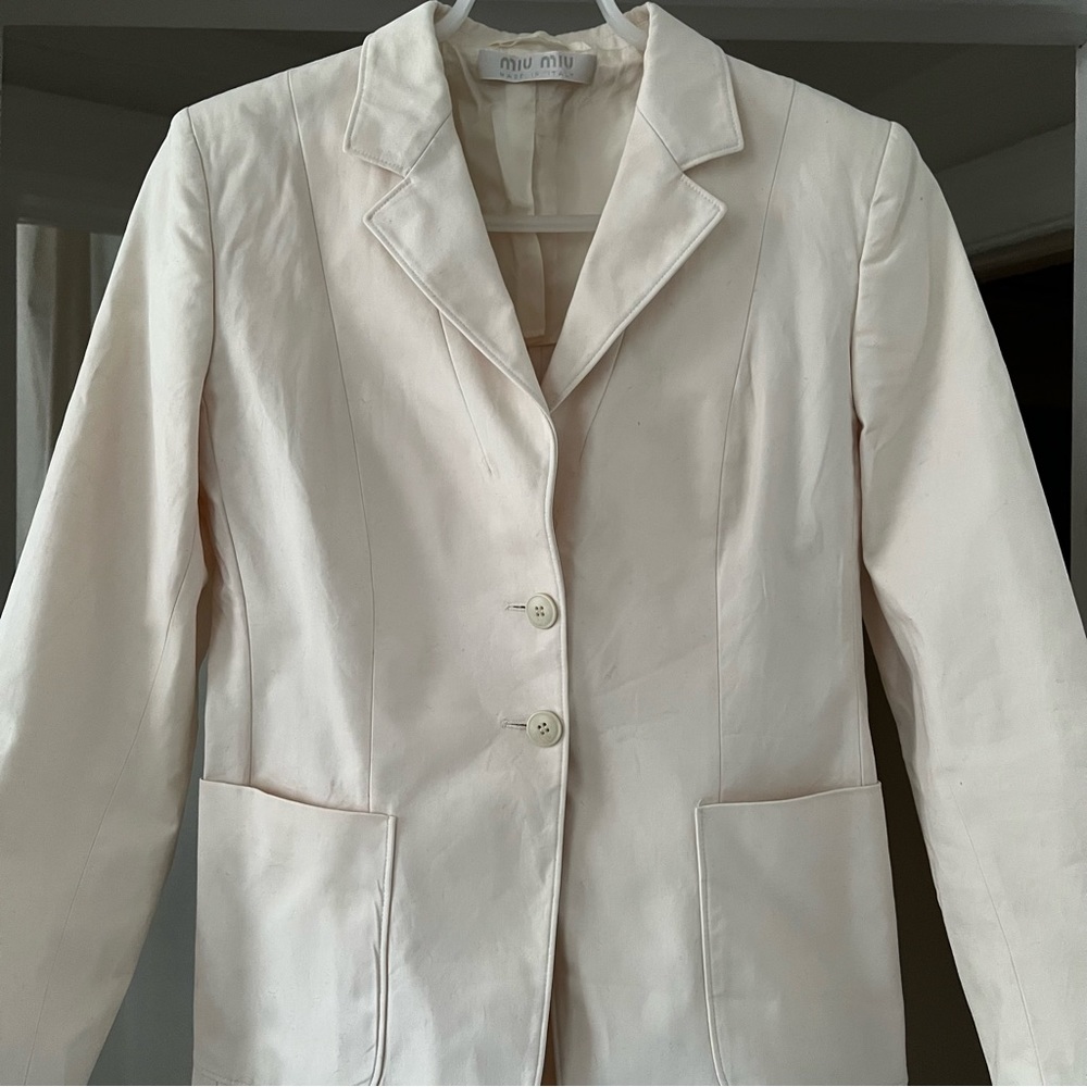 Miu Miu 90s vintage jacket in cream